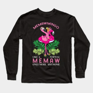 Memawmingo Grandmother Flamingo Love Gramma Grandma Granny Long Sleeve T-Shirt